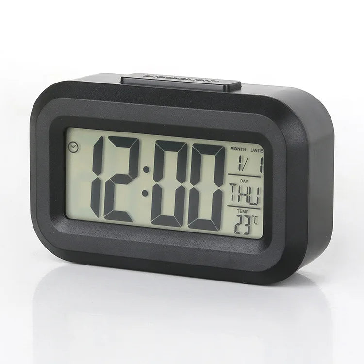 Digital LED Alarm Clock – Snooze, Calendar & Temperature Display
