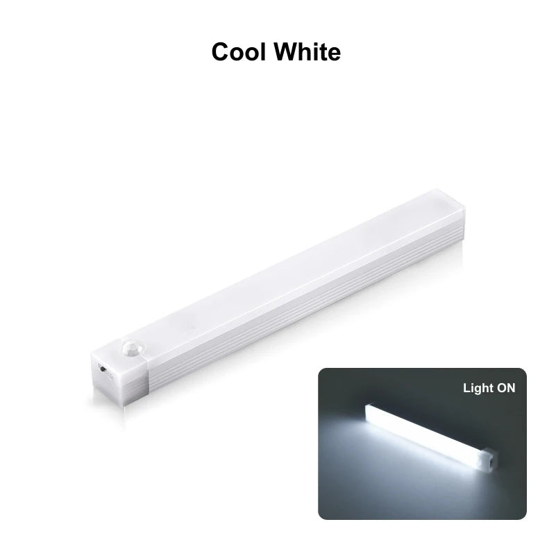 Wireless Motion Sensor LED Light Bar – USB Rechargeable Cabinet Light