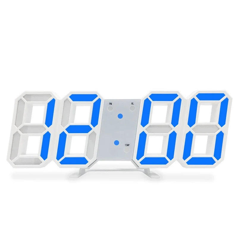 3D LED Digital Alarm Clock – Voice Control & Modern Desk Clock