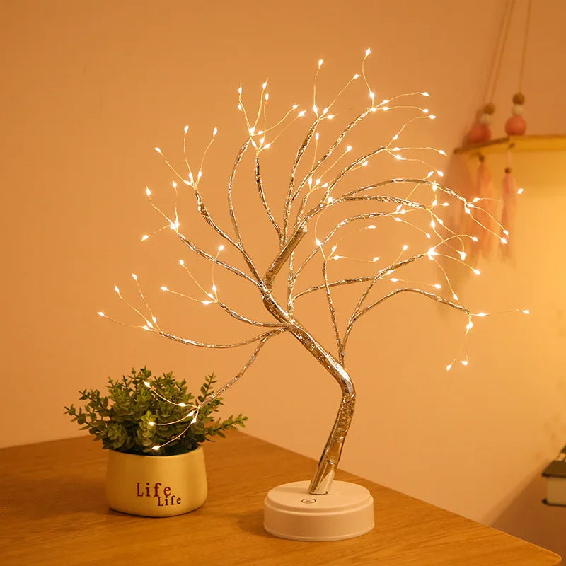 LED Rose Tree Table Lamp – Decorative Night Light for Home