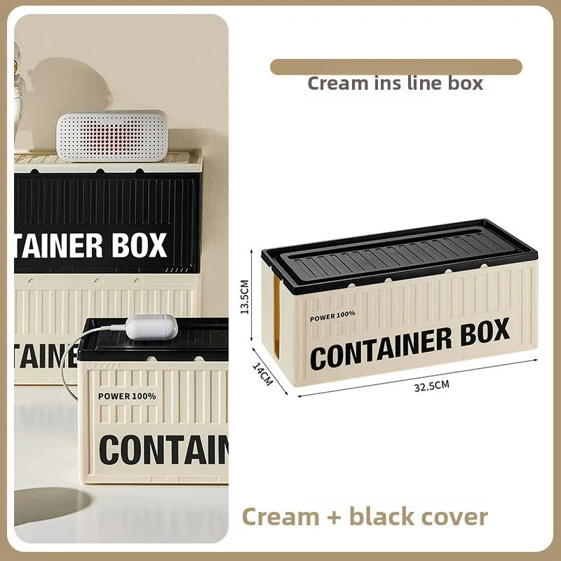 Cable Management Box – Desk Cable Organizer & Power Strip Storage Box