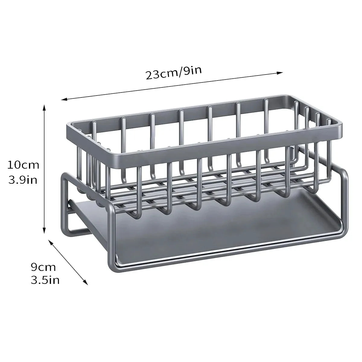 Kitchen Sink Organizer Rack – Multi-Purpose Sponge & Soap Holder