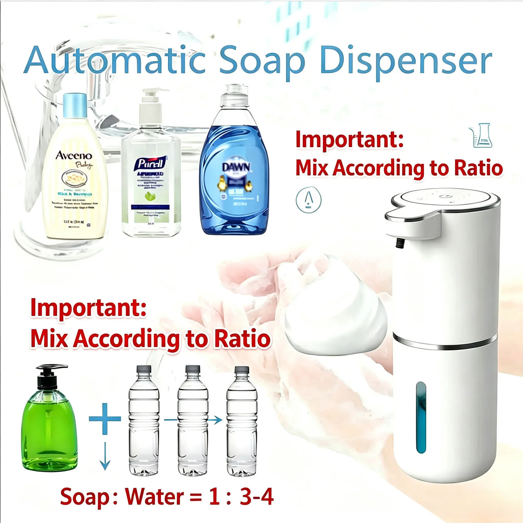 Automatic Touchless Soap Dispenser – USB Rechargeable Sensor Soap & Foam Dispenser