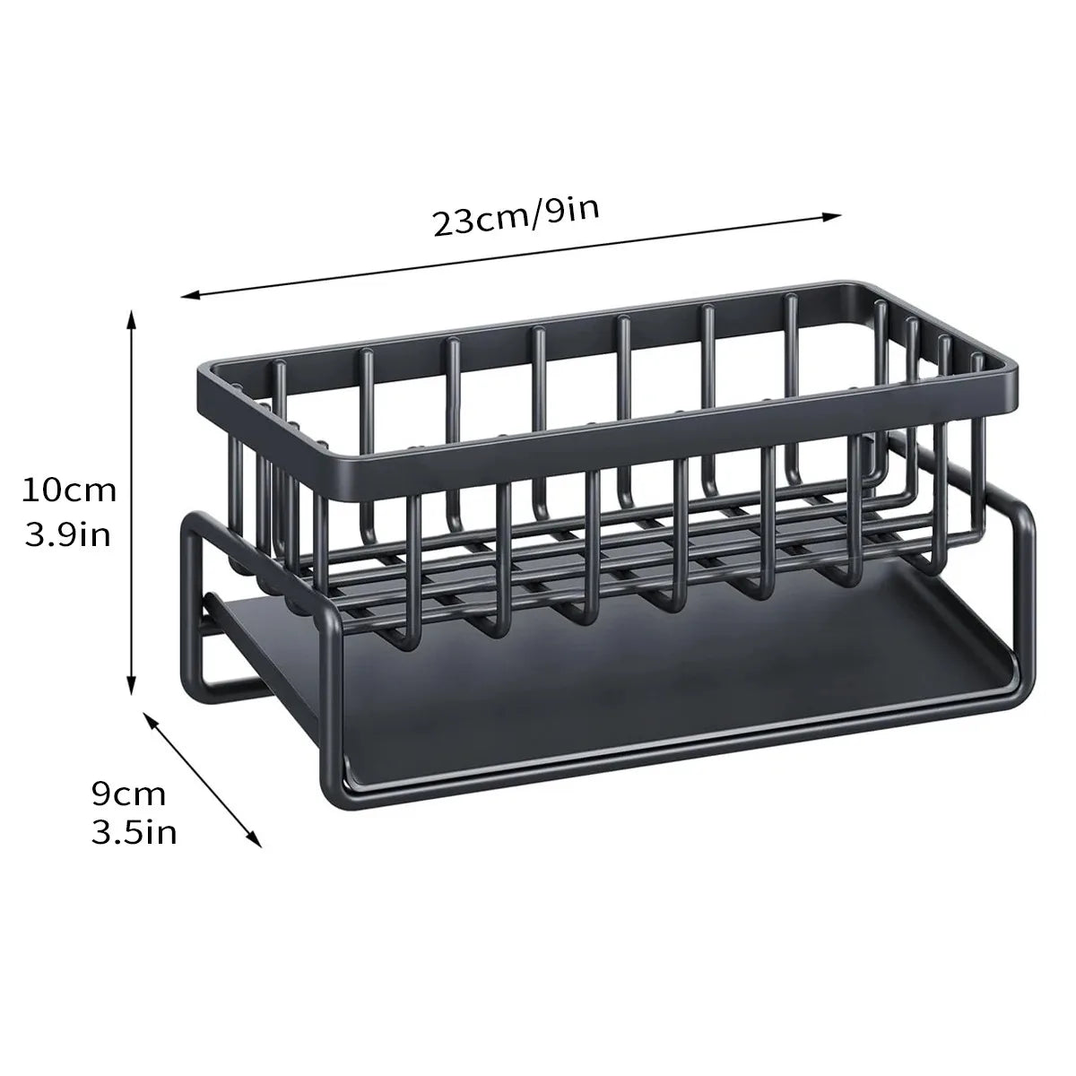 Kitchen Sink Organizer Rack – Multi-Purpose Sponge & Soap Holder