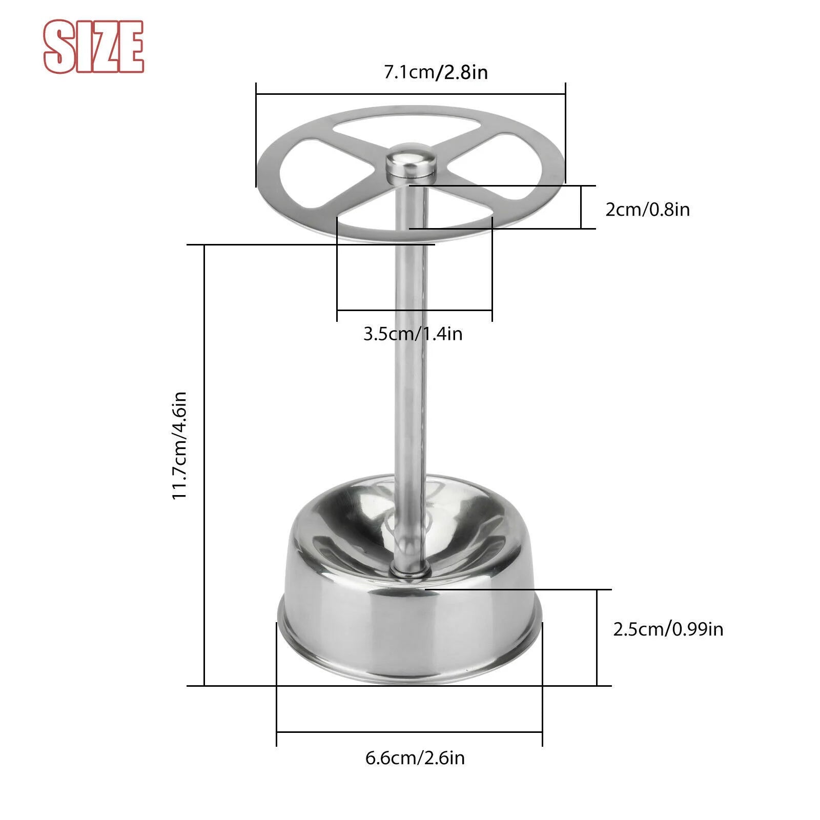 Stainless Steel Toothbrush Holder – 6 Slot Bathroom Organizer