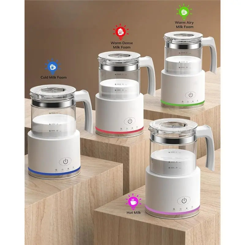 4-in-1 Electric Milk Frother & Hot Milk Maker – 500ml