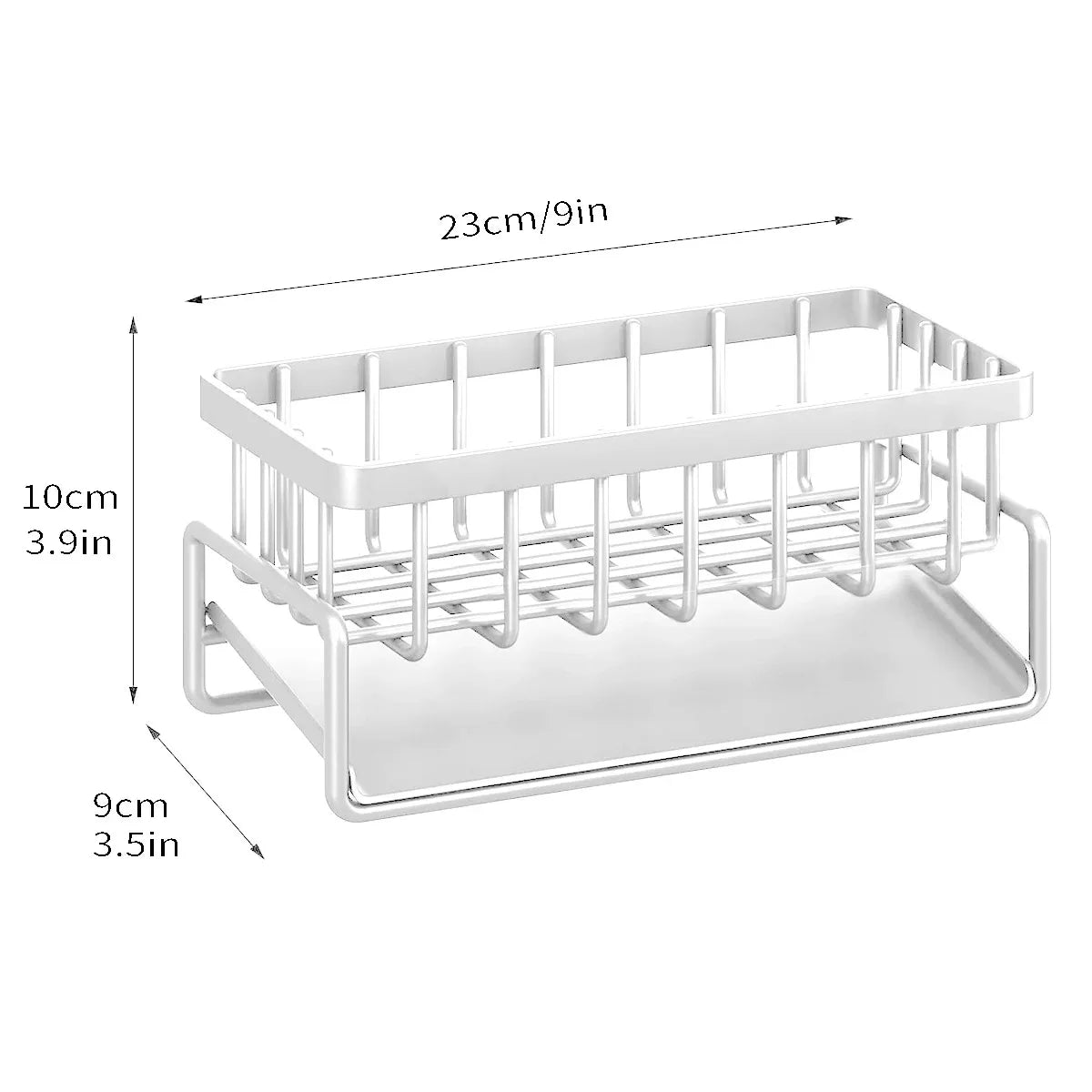 Kitchen Sink Organizer Rack – Multi-Purpose Sponge & Soap Holder