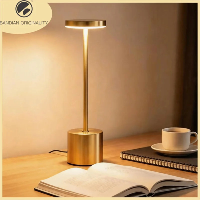 Rechargeable LED Touch Table Lamp – Portable Bedside Night Light