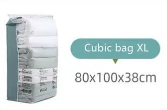 Vacuum Storage Bags – Space Saving Compression Bags for Clothes & Bedding (No Pump Needed)