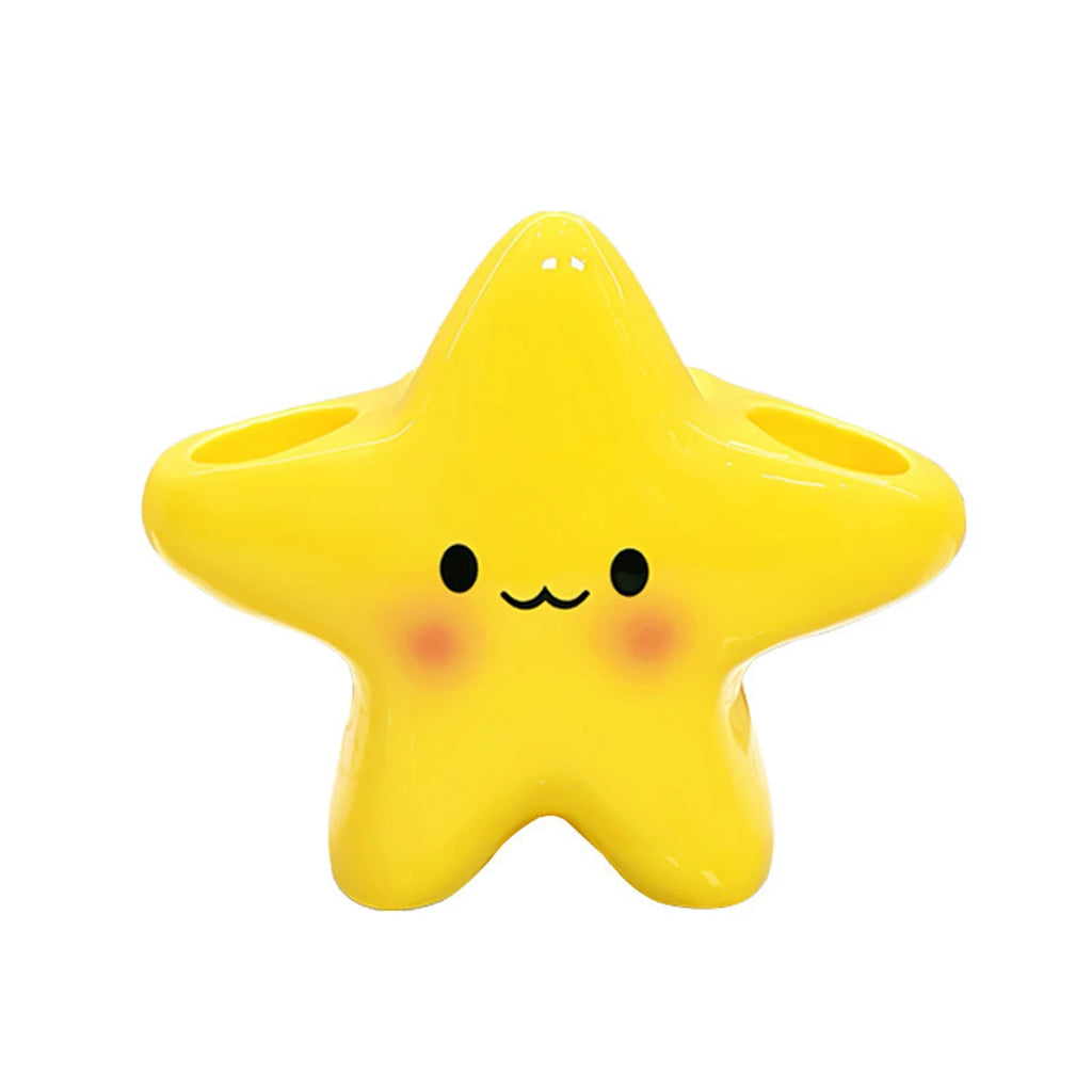 Cute Star Toothbrush Holder – Bathroom Organizer for Toothbrush & Toothpaste