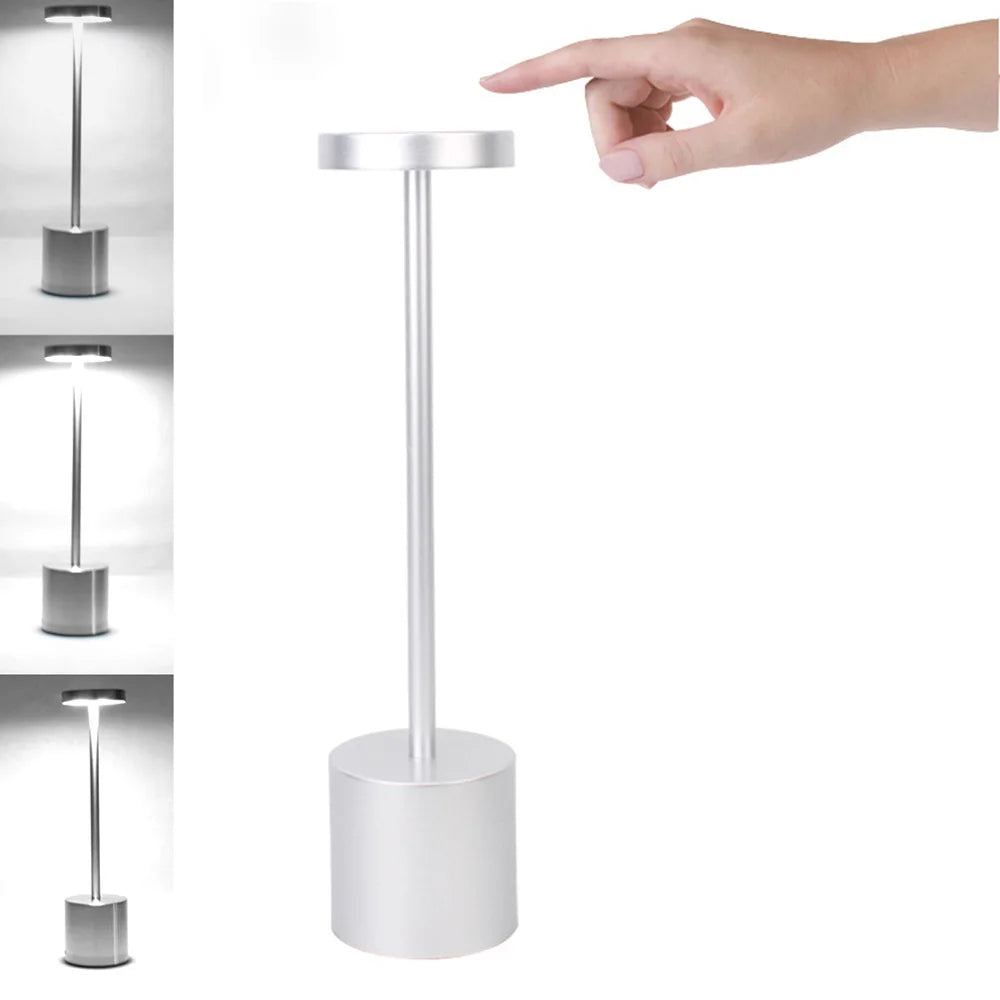 Rechargeable LED Touch Table Lamp – Portable Bedside Night Light
