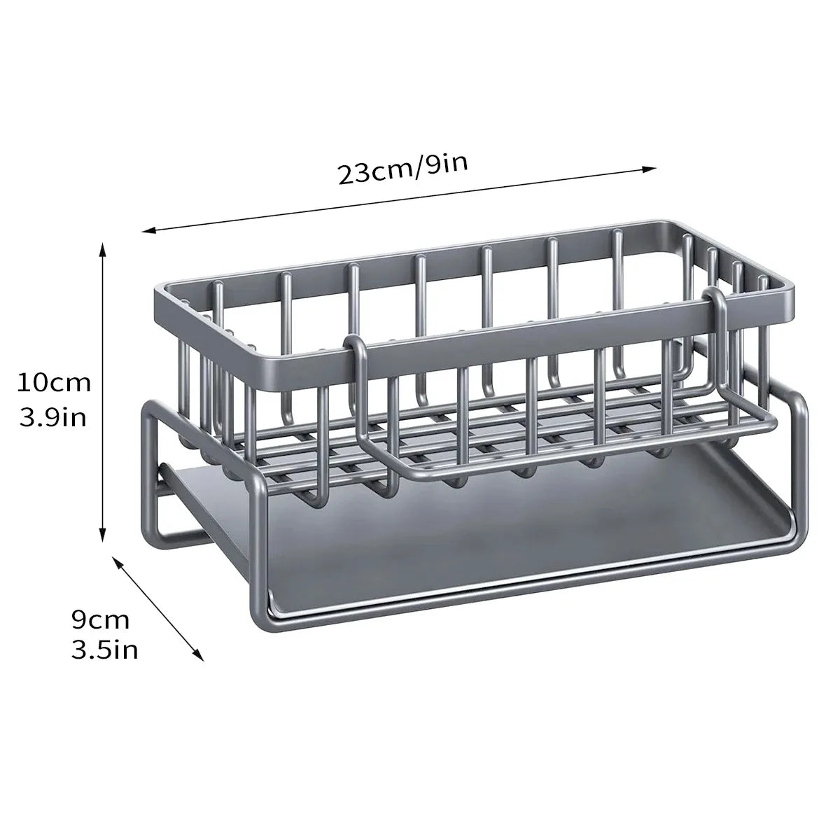 Kitchen Sink Organizer Rack – Multi-Purpose Sponge & Soap Holder