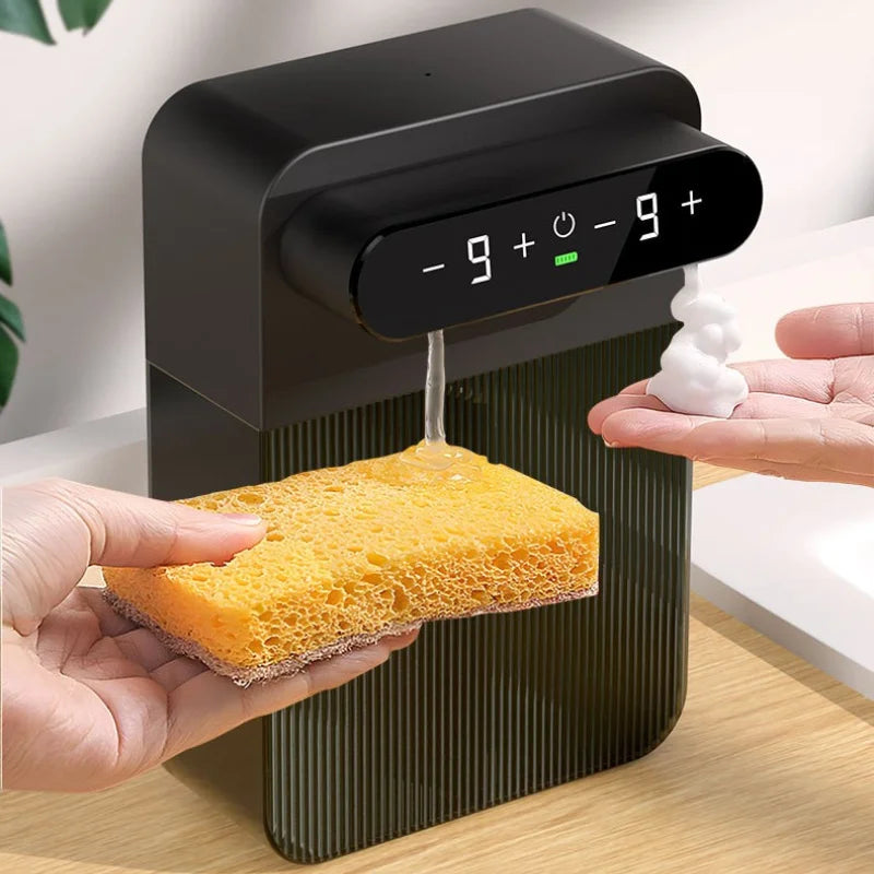 Dual Automatic Foam Soap Dispenser – USB Rechargeable Touchless Wall-Mounted 400ml + 400ml