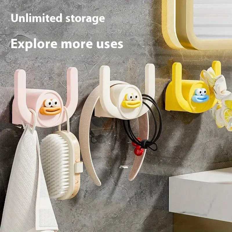 Cartoon Bathroom Slipper Holder – Wall Mounted Drainage Hook