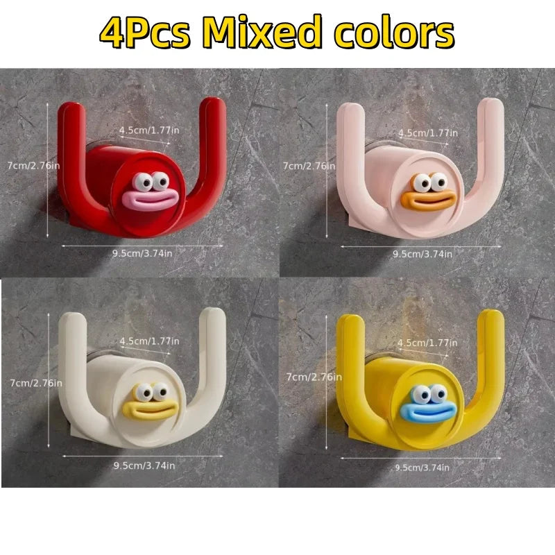 Cartoon Bathroom Slipper Holder – Wall Mounted Drainage Hook