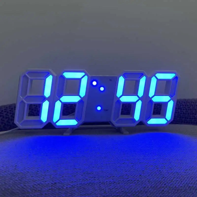 3D LED Digital Alarm Clock – Voice Control & Modern Desk Clock