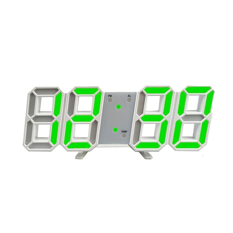 3D LED Digital Alarm Clock – Voice Control & Modern Desk Clock