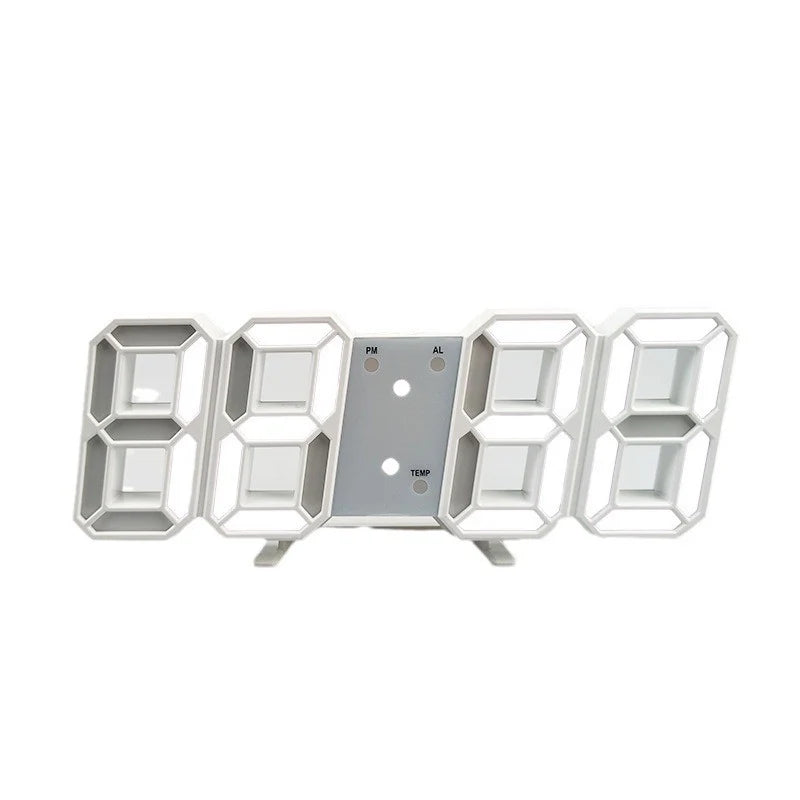 3D LED Digital Alarm Clock – Voice Control & Modern Desk Clock