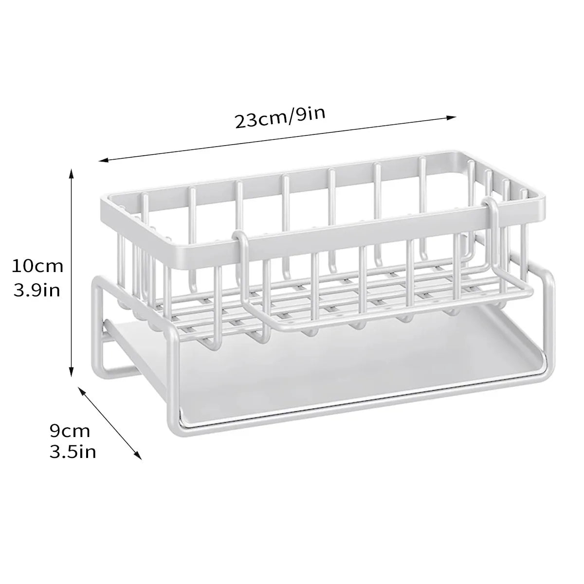 Kitchen Sink Organizer Rack – Multi-Purpose Sponge & Soap Holder