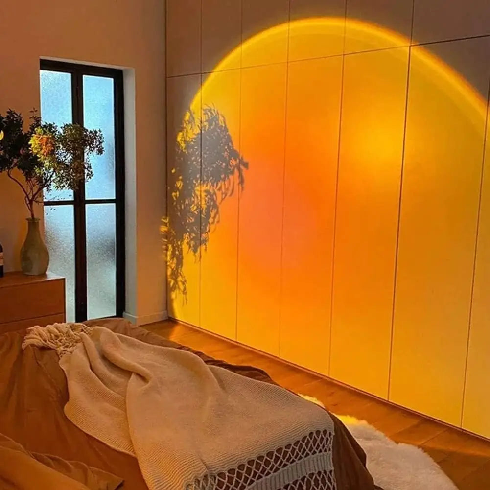 Sunset Projection Lamp - 16 Colors LED Mood Light with Remote