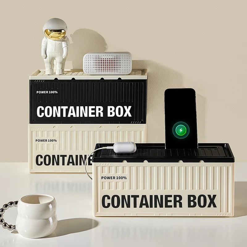 Cable Management Box – Desk Cable Organizer & Power Strip Storage Box