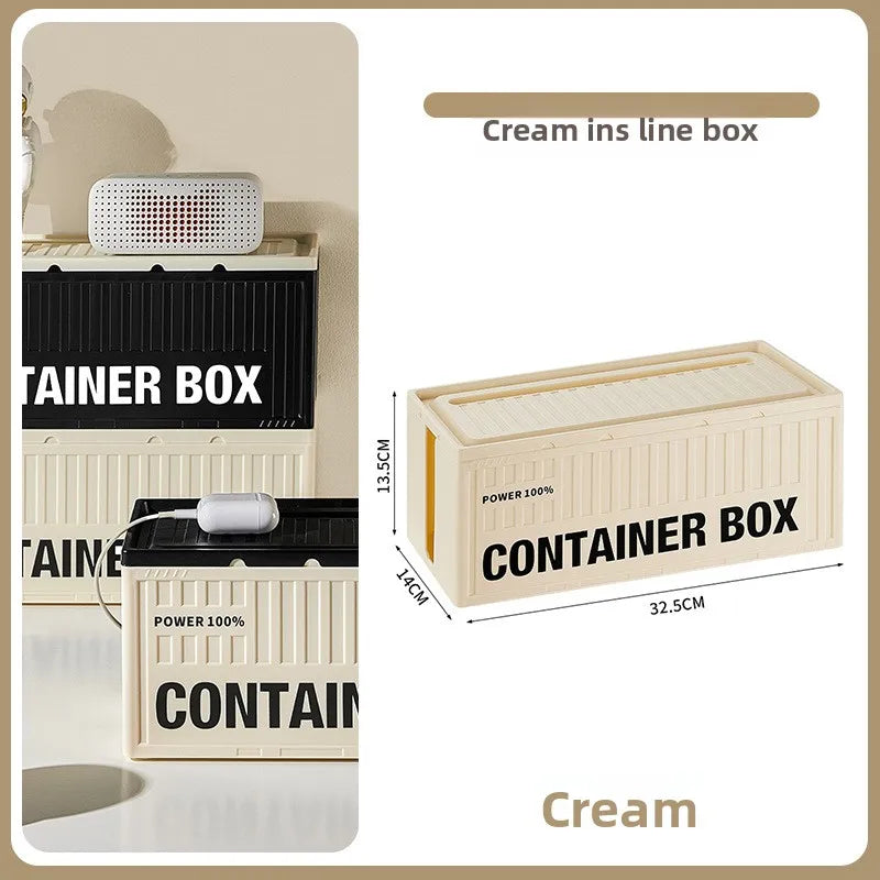 Cable Management Box – Desk Cable Organizer & Power Strip Storage Box