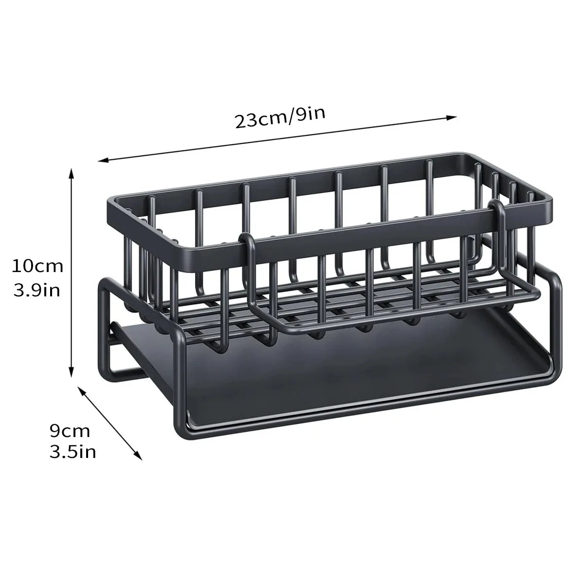 Kitchen Sink Organizer Rack – Multi-Purpose Sponge & Soap Holder