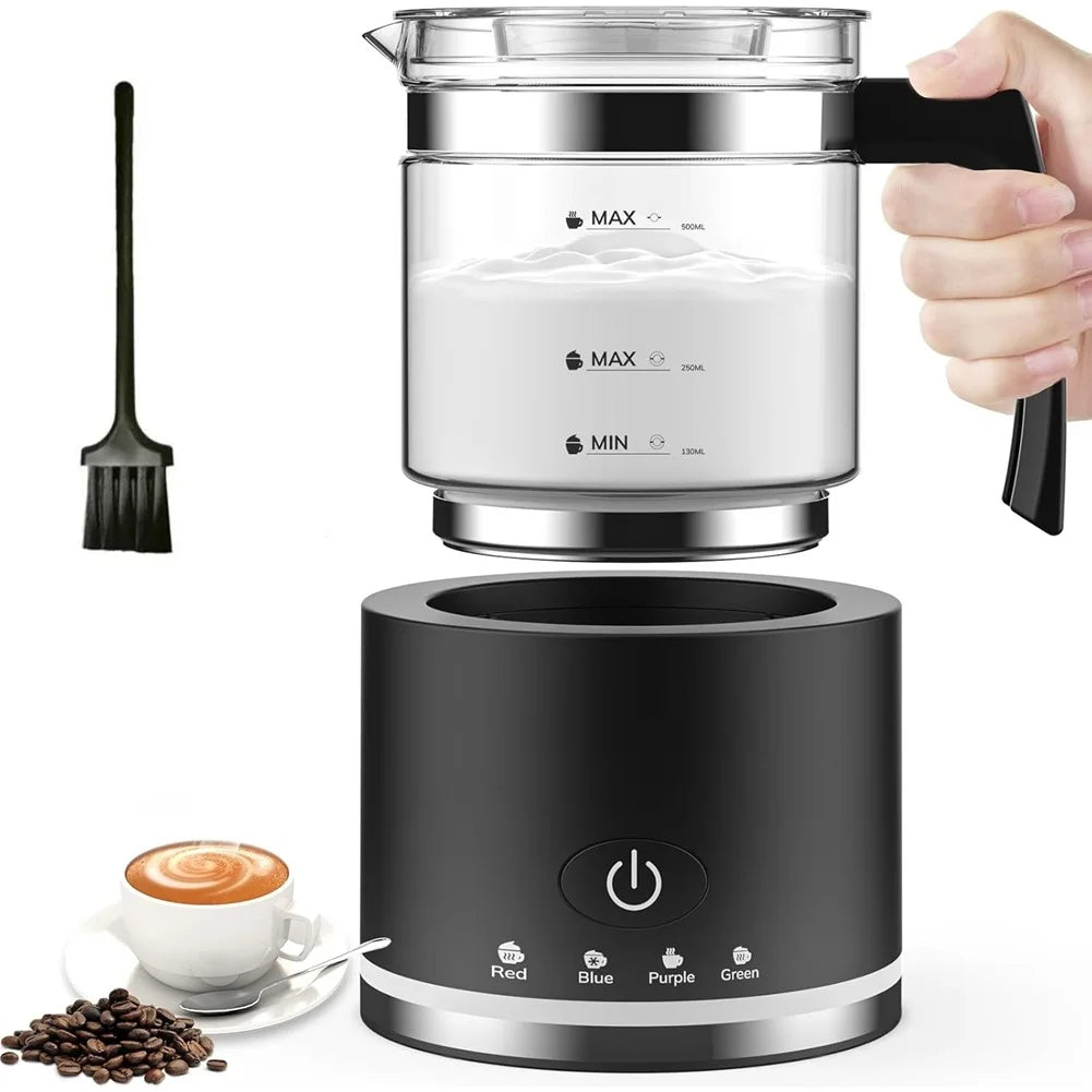 4-in-1 Electric Milk Frother & Hot Milk Maker – 500ml