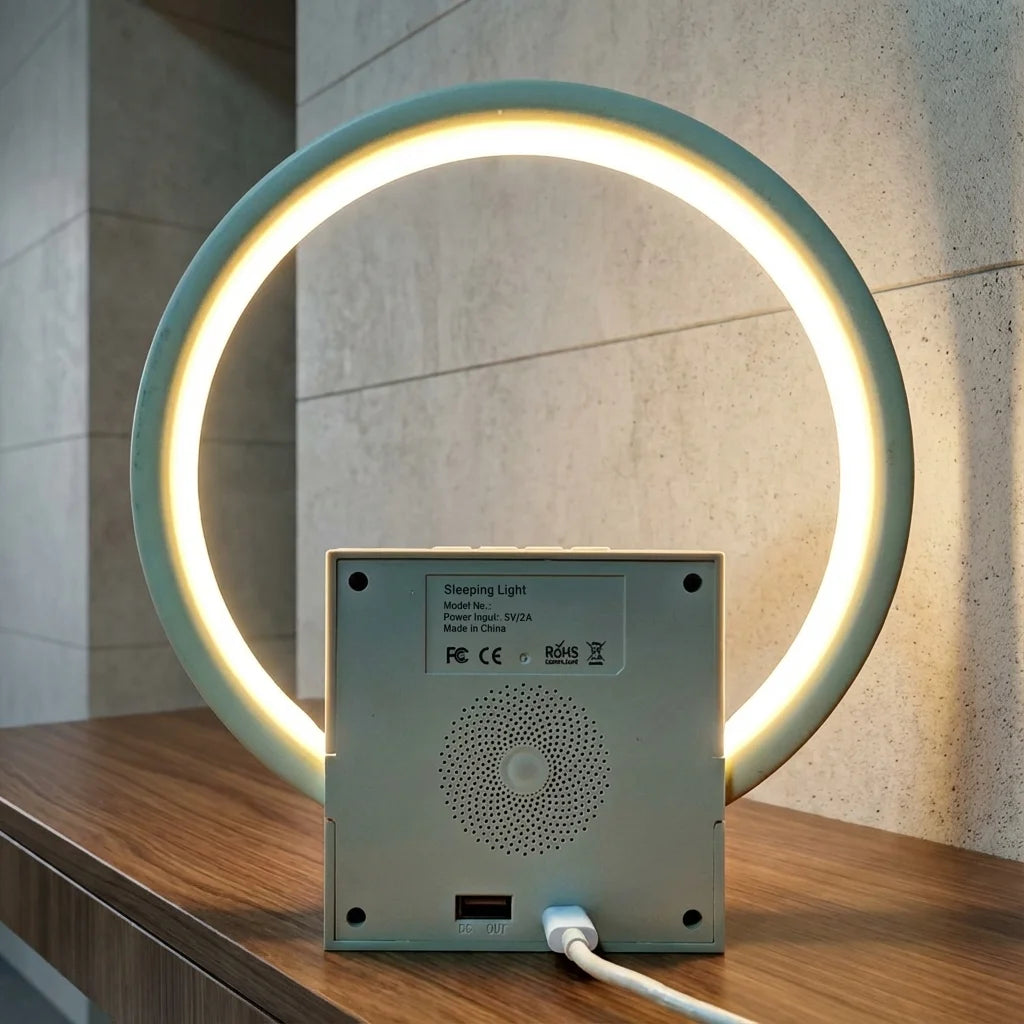 Sunrise Alarm Clock with Bluetooth Speaker & White Noise Lamp