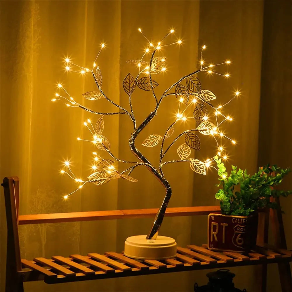 LED Rose Tree Table Lamp – Decorative Night Light for Home