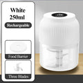 Mini USB Rechargeable Food Chopper – Portable Electric Garlic & Vegetable Cutter